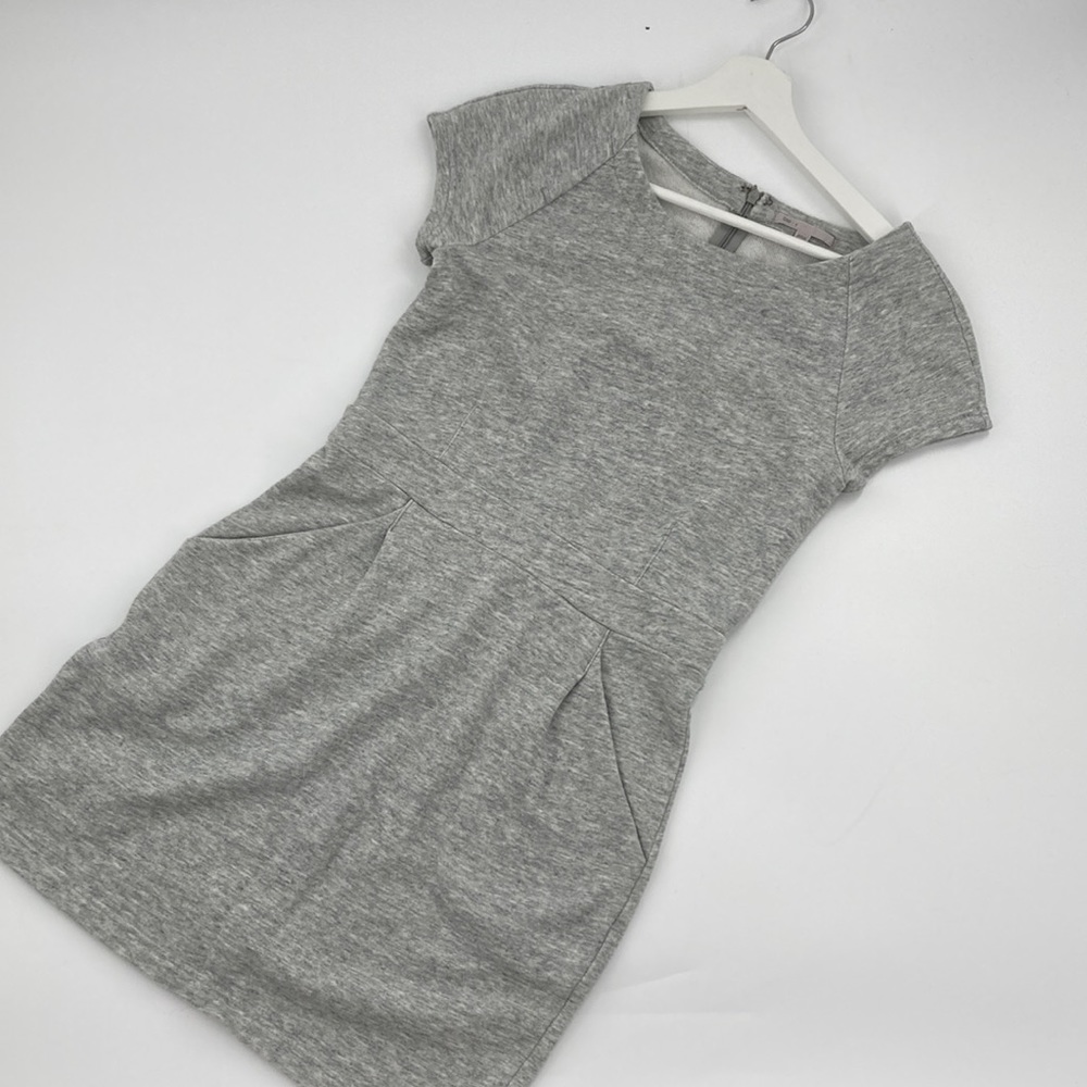 Gap Sweatshirt Cap Sleeve Dress with Pockets Women’s Small